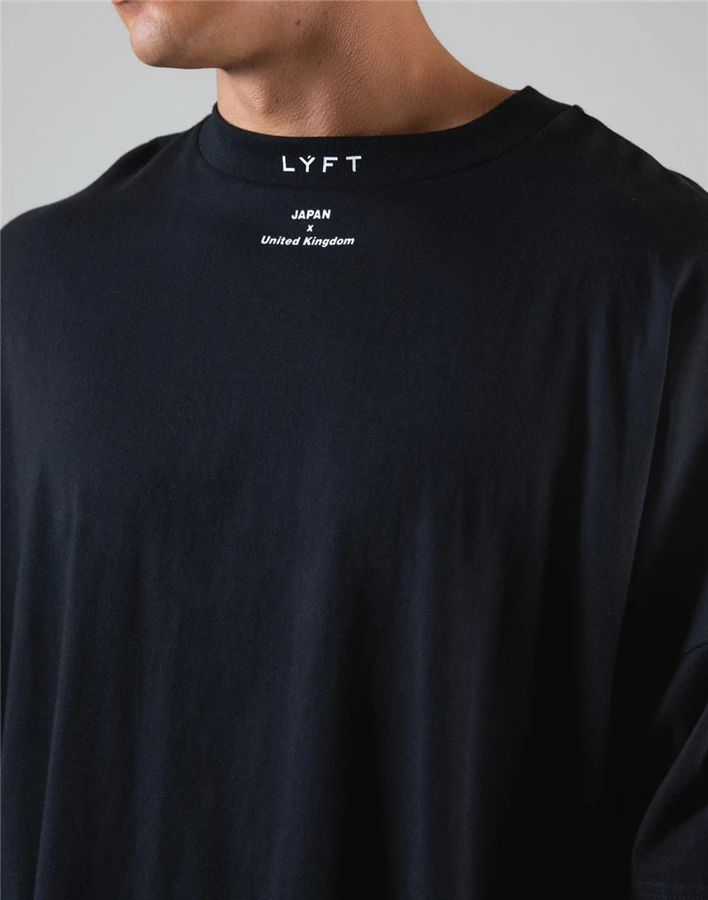 Men's Oversized Cotton Tee – Gym, Street & Everyday Style