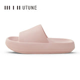 UTUNE Men’s Non-slip Slides Summer Indoor Slippers, Thick Sole Breathable Soft Sandals, Comfy Casual Home House Footwear
