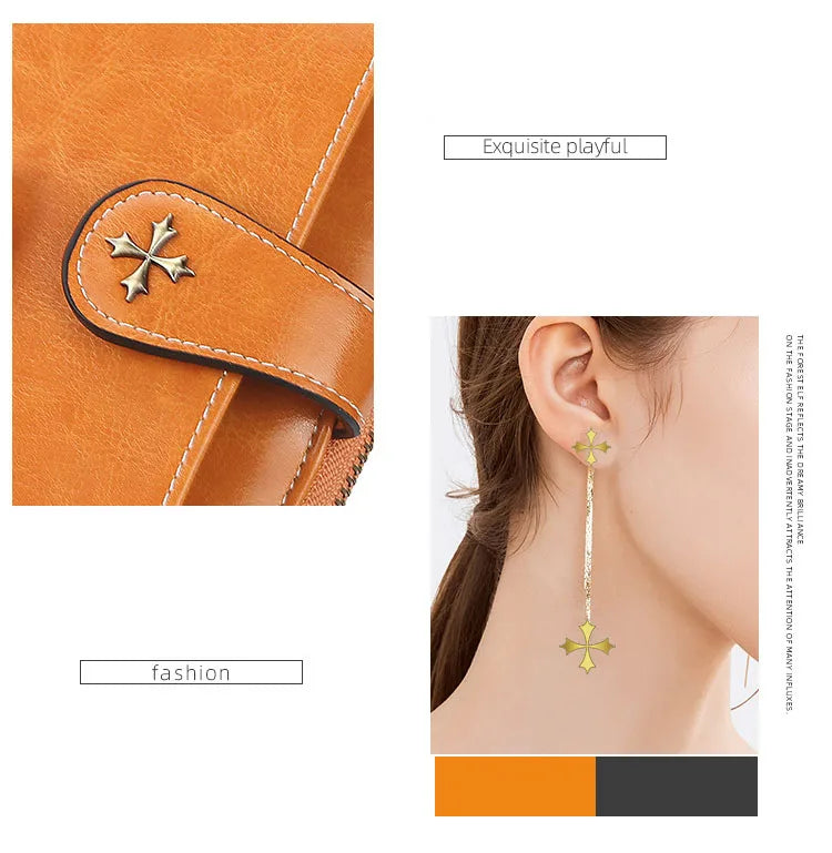 New Women Wallets Fashion Long PU Leather Top Quality Brand Card Holder Classic Female Purse Zipper Wallet For Women