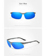 Genuine KINGSEVEN Polarized Men Aluminum Sunglasses Driving Mirror Lens Male Sun Glasses Aviation Women For Men Eyewear 9126