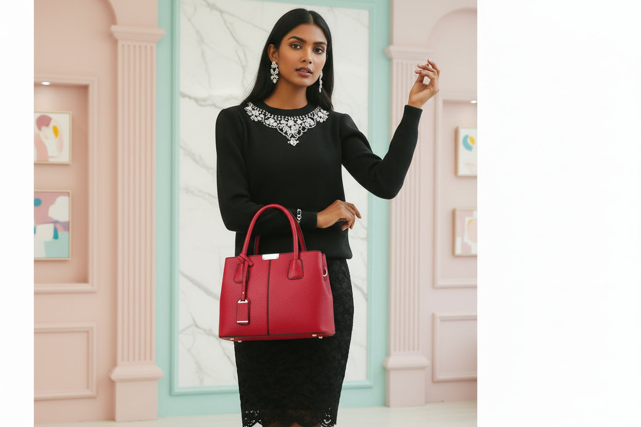 Luxury Women’s PU Leather Designer Tote – Versatile Fashion Shoulder Bag