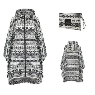 Women's Oversized Waterproof Rain Poncho – Windproof