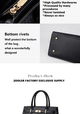 Hot ZOOLER Fashion Woman Bag Full Genuine Leather Shoulder Bags for Businesswomen Real Cow Handbags Purses Bolsa Feminina #wg383