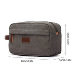 Men's Canvas Travel Wash Toiletry Bag Women Cosmetic Makeup Beauty Necessaries Bag Waterproof Dopp Kit Shaving Organizer Handbag