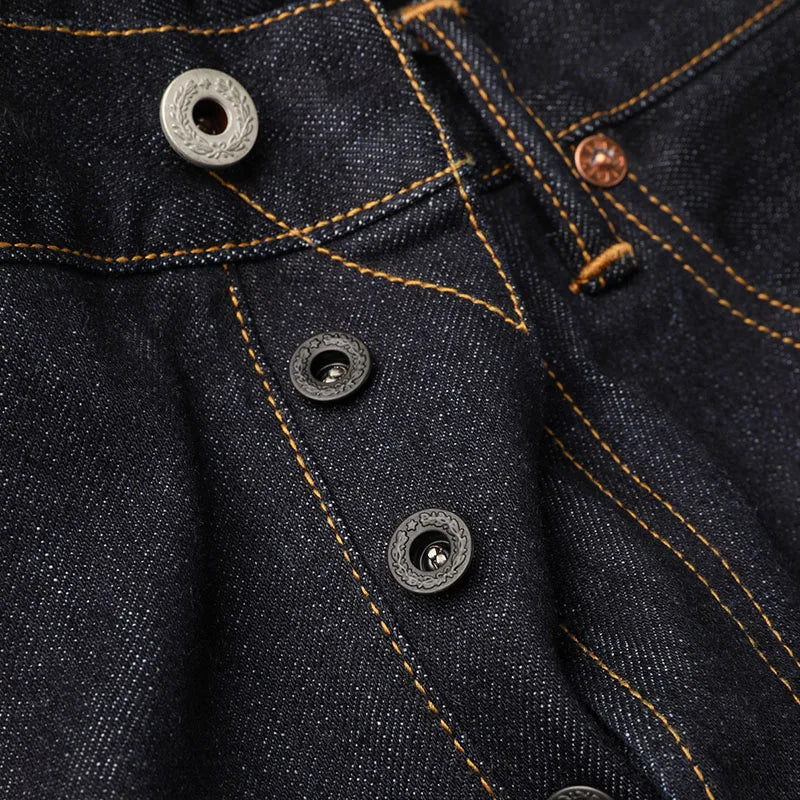 RedTornado 14oz Raw Indigo Selvedge Jeans – High Waist Loose Fit