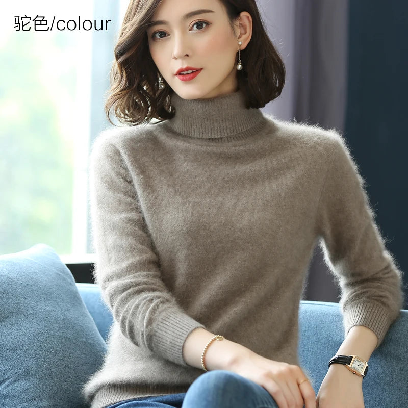 Women's Collared Knit Pullover Sweater