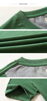 Men's T-Shirt Cotton Solid Color T Shirt Men Casual O-Neck Basic T-Shirt Male High Quality Classical Tops