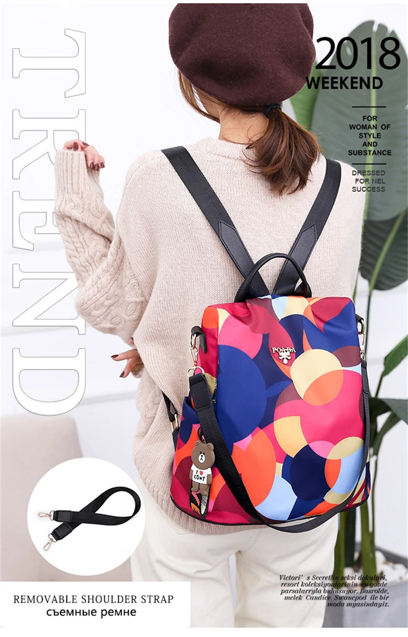 Women's Oxford Backpack with Organizer Pockets