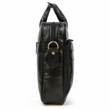 Men Briefcase Genuine Leather Laptop Bag 14 15.6" PC Doctor Lawyer Computer Bag Cowhide Male Briefcase Leather Men Business Bag