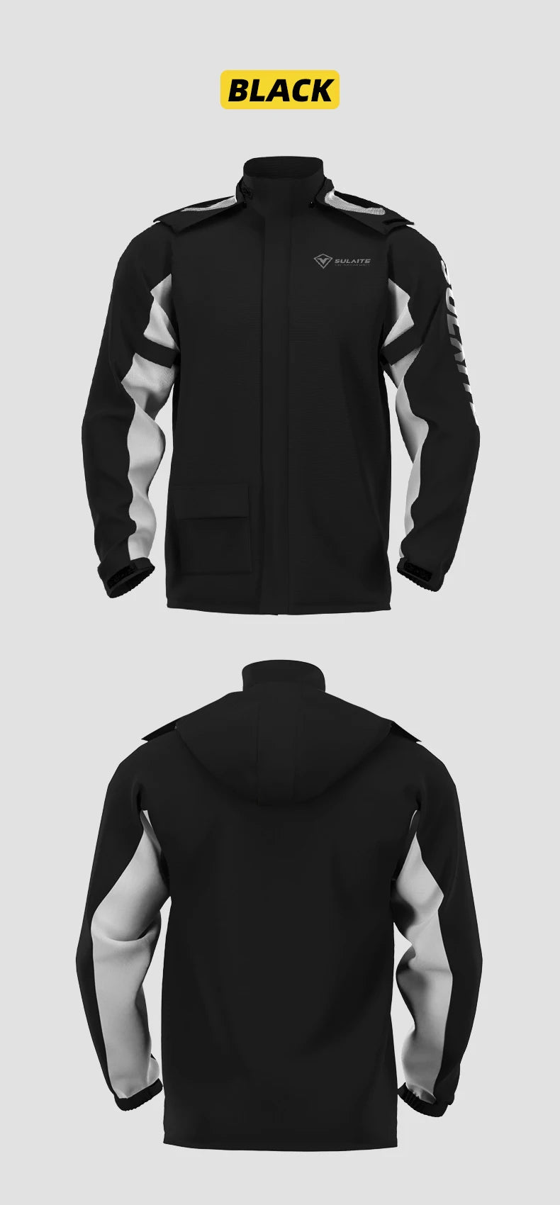 SULAITE Men's All-Weather Riding Rain Suit – Jacket & Pants Set