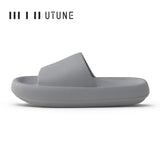 UTUNE Men’s Non-slip Slides Summer Indoor Slippers, Thick Sole Breathable Soft Sandals, Comfy Casual Home House Footwear