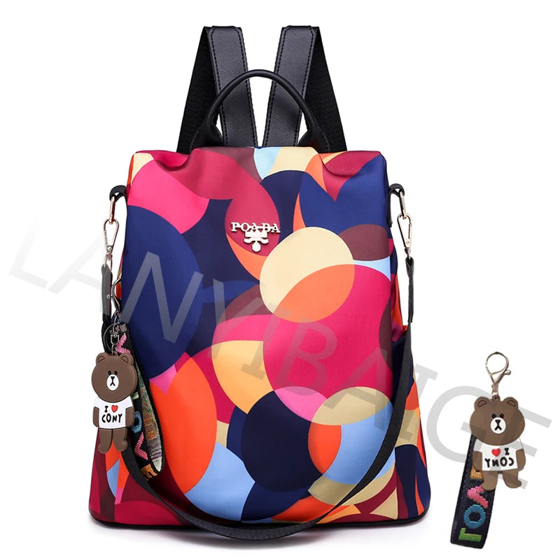 Women's Oxford Backpack with Organizer Pockets