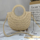 Women's Handmade Straw Tote Bag – Bohemian Beach Weave