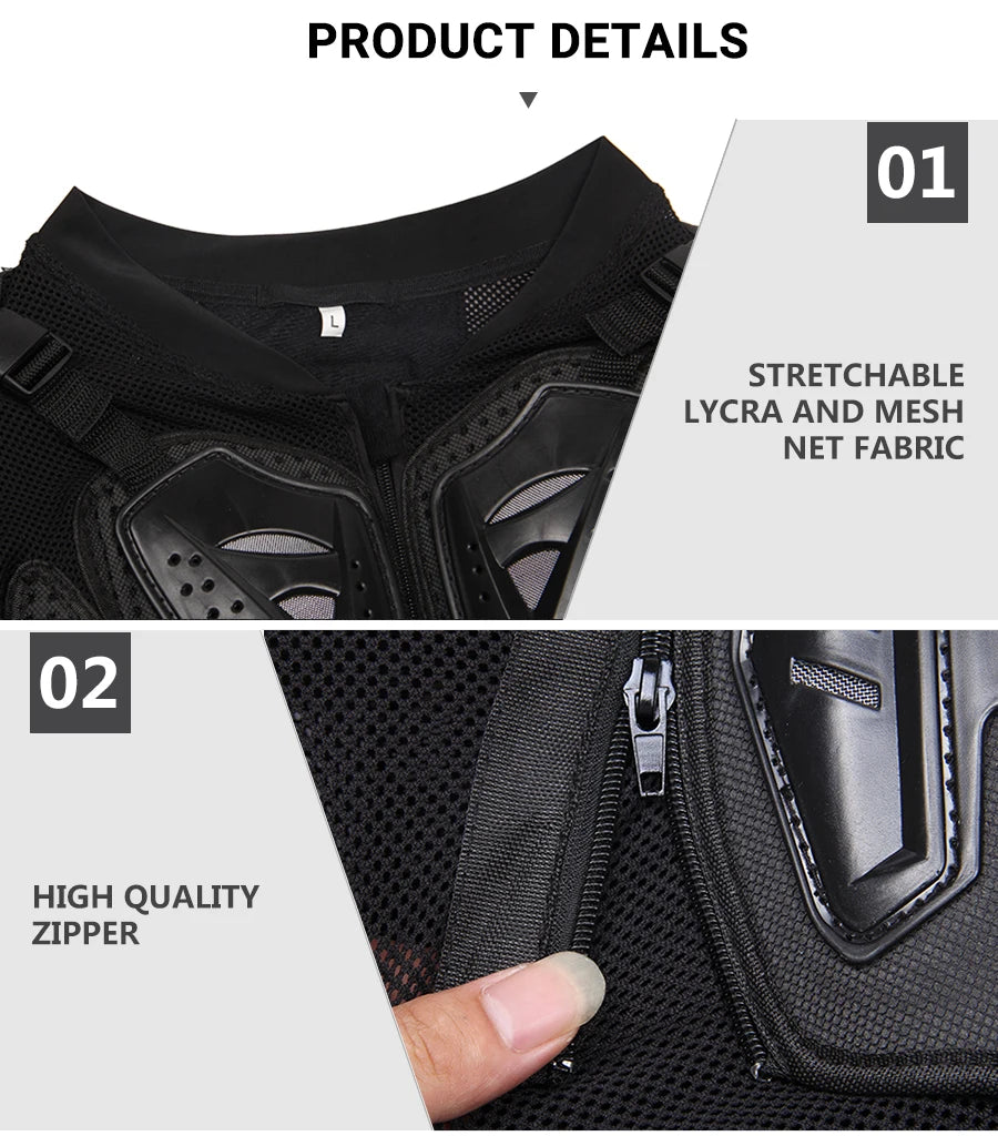 HEROBIKER Motorcycle Jacket Men Motorcycle Armor Moto Body Armor Motocross Riding Jacket Racing Motorbike Body Protection S-5XL