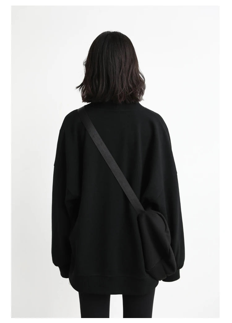Women's Relaxed V-Neck Cotton-Blend Cardigan