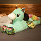 New Arrive High Quality 90-120CM Horse Plush Toys Stuffed Animal Doll Boys Girls  Birthday Gift Home Shop Decor Triver