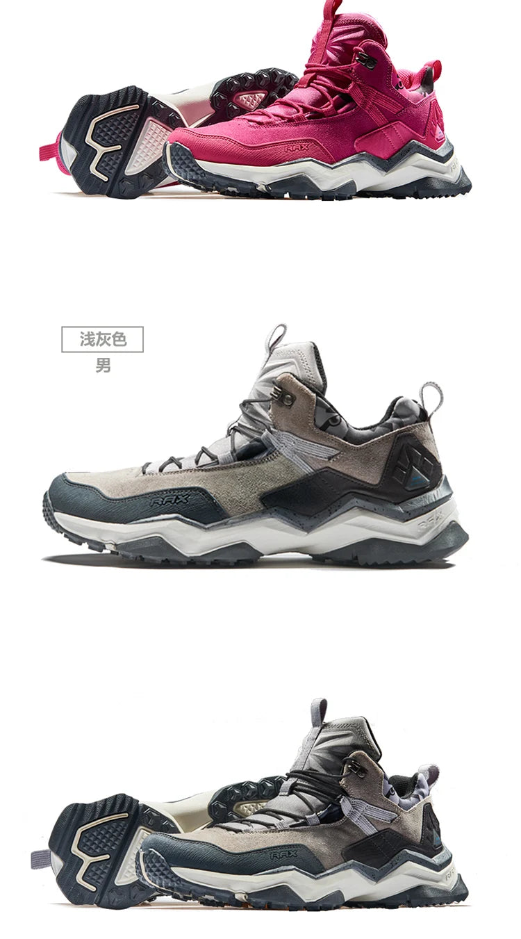 Rax Men Hiking Shoes Waterproof Outdoor Sports Sneakers for Men Trekking Shoes Lightweight Mountain Climbing Shoes Men Antislip