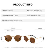 CAPONI Round Polarized Sunglasses for Women – CP1871