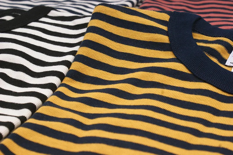 Men’s Striped Cotton Slim Fit T-Shirt