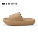 UTUNE Men’s Non-slip Slides Summer Indoor Slippers, Thick Sole Breathable Soft Sandals, Comfy Casual Home House Footwear