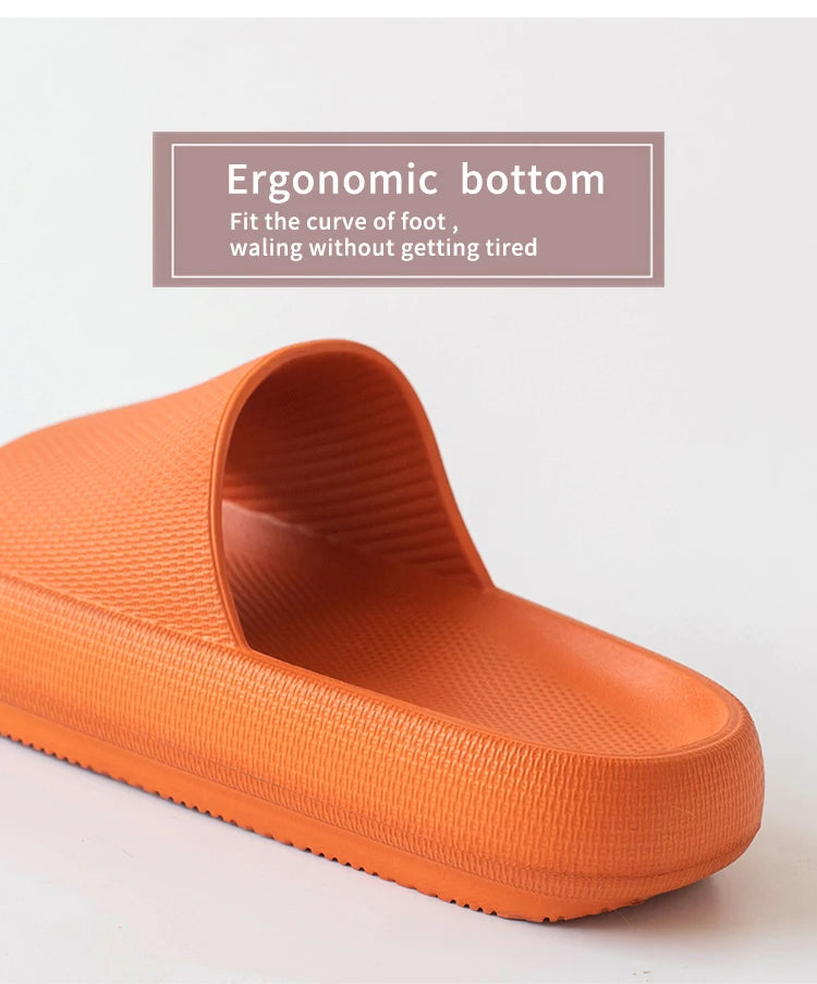 UTUNE Men’s Non-slip Slides Summer Indoor Slippers, Thick Sole Breathable Soft Sandals, Comfy Casual Home House Footwear