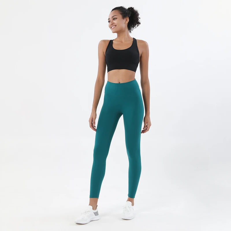 Women's Yoga Set with Sports Bra & High-Waist Leggings