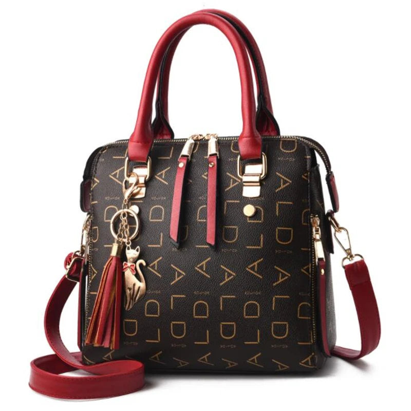 Elegant Tassel PU Leather Tote