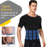 1/2 PCS Men Body Shaper T-Shirt Slimming Shapewear Corrective Posture Belly Control Compression Man Modeling Underwear Corset