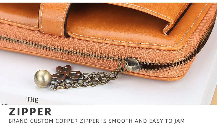 New Women Wallets Fashion Long PU Leather Top Quality Brand Card Holder Classic Female Purse Zipper Wallet For Women