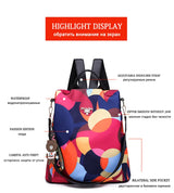 Women's Oxford Backpack with Organizer Pockets