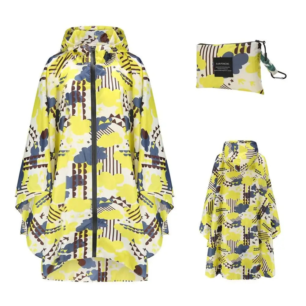 Women's Oversized Waterproof Rain Poncho – Windproof