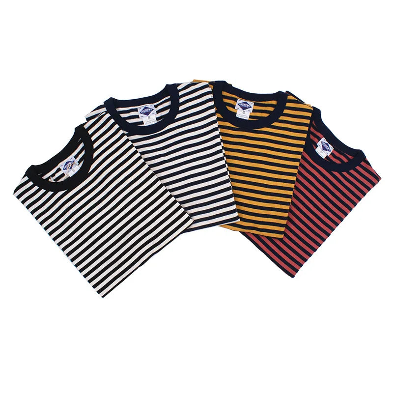 Men’s Striped Cotton Slim Fit T-Shirt
