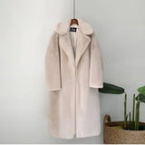 Luxury Faux Rabbit Fur Winter Overcoat