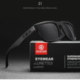 KDEAM Men's Polarized Sunglasses Fishing Lifestyles Mirrored Color Blocking Sun Glasses Women Legend Square Sunglass With Box