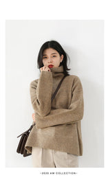 Women's Relaxed Mock Neck Knit Sweater