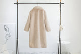 Luxury Faux Rabbit Fur Winter Overcoat