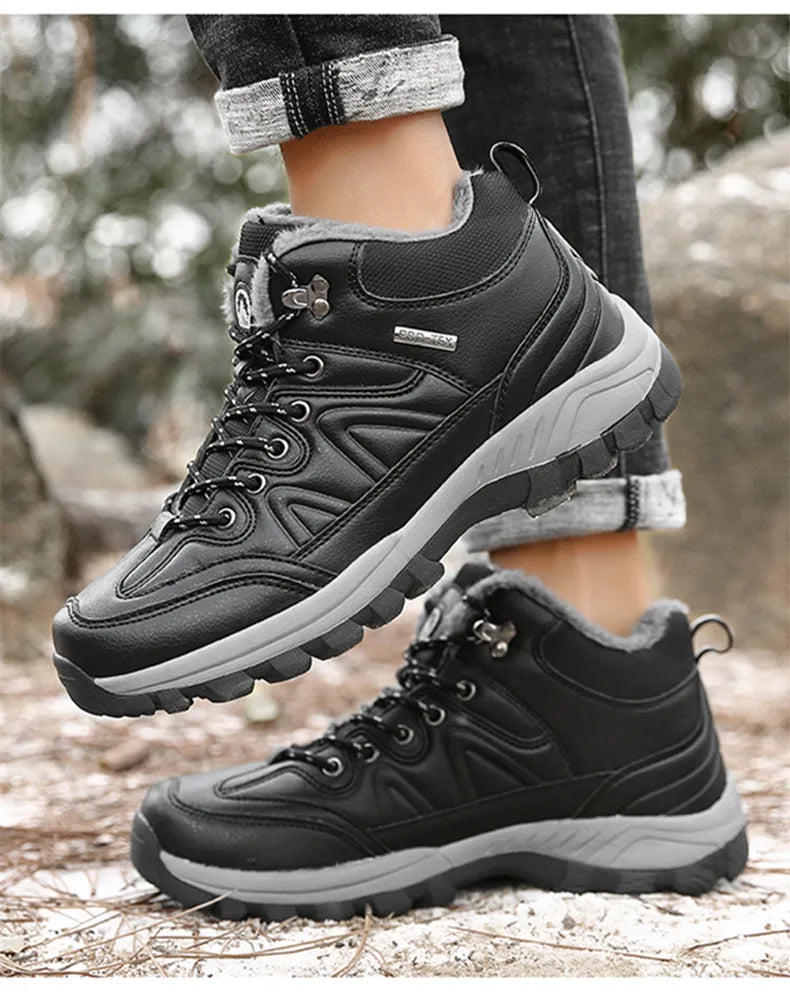 All-Terrain Waterproof Leather Winter Boots