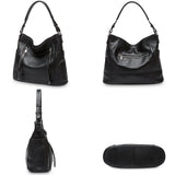 ZENCY New Handbag Luxury Genuine Leather Bag for Women Shoulder Tote Crossbody Double Zipper Pocket Charming Red Hobo Bag