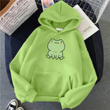 Kawaii Frog Harajuku Fleece Hoodie