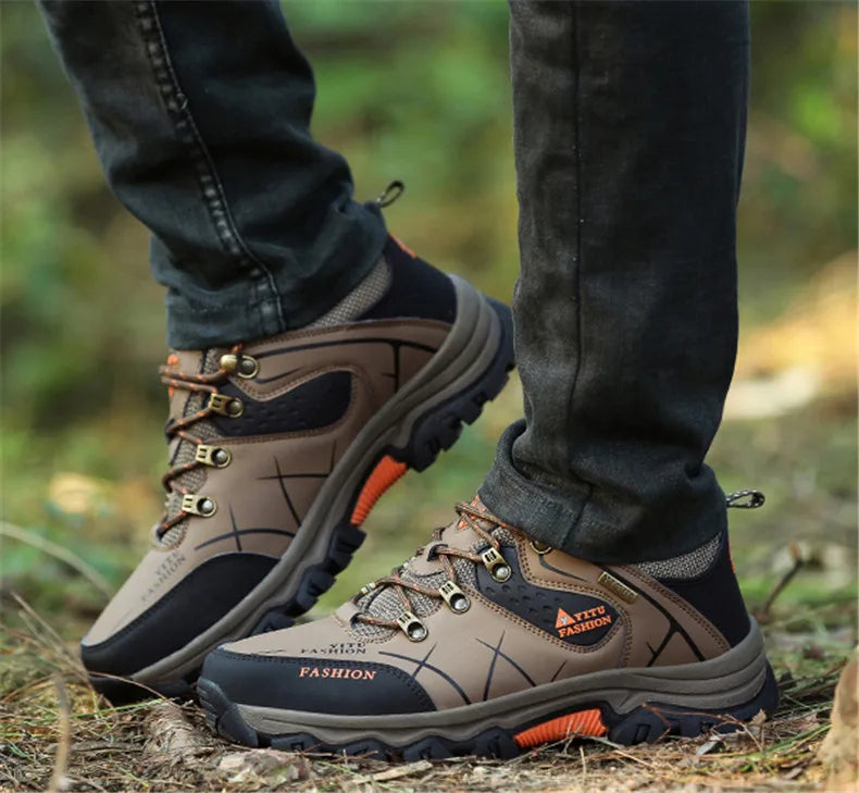 Waterproof Winter Leather Hiking Boots