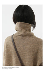 Women's Relaxed Mock Neck Knit Sweater