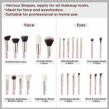 Jessup Professional Makeup Brushes Set 25pcs Powder Foundation Eyeshadow Concealer Blusher Brush Makeup Cosmetic Kits T290