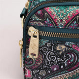 Women's Floral Nylon Crossbody Shoulder Bag