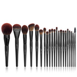 Jessup Makeup Brushes Set 3-21pcs Premium Synthetic Big Powder Foundation Concealer Eyeshadow Eyeliner Spoolie Wooden T271