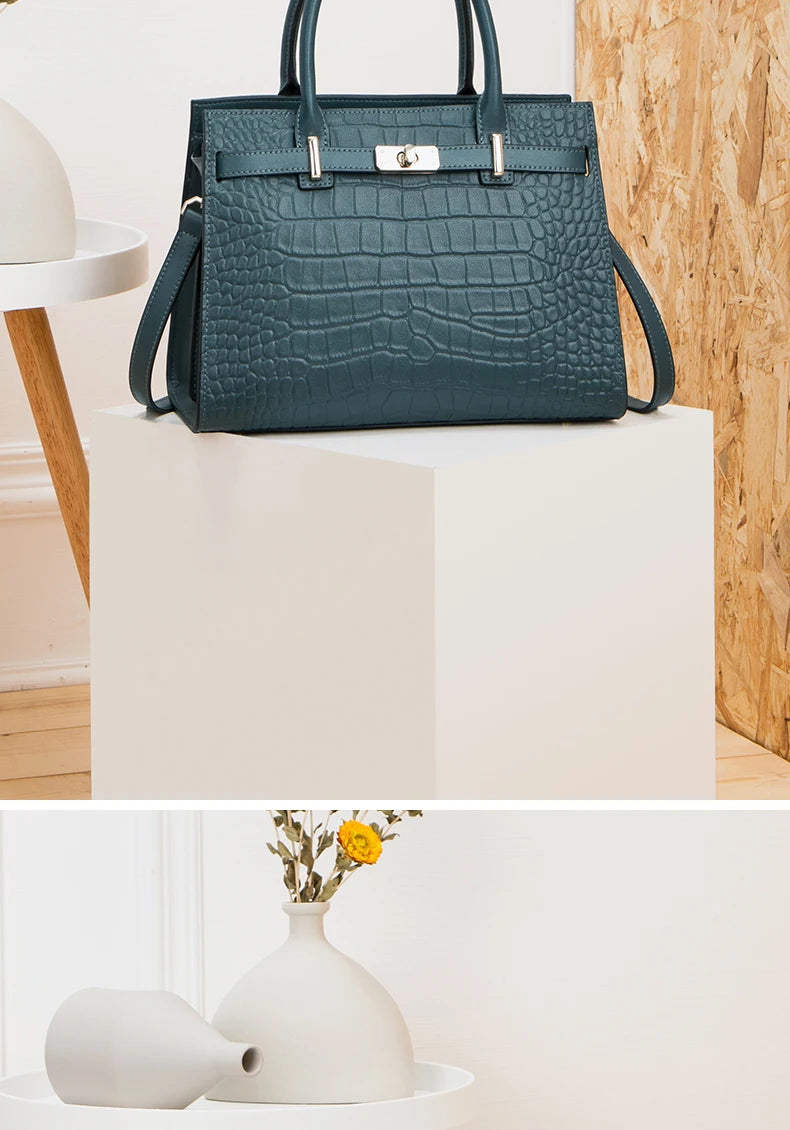 Hot ZOOLER Fashion Woman Bag Full Genuine Leather Shoulder Bags for Businesswomen Real Cow Handbags Purses Bolsa Feminina #wg383