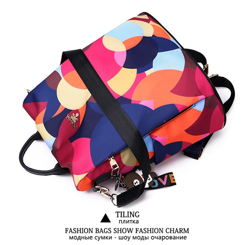 Women's Oxford Backpack with Organizer Pockets