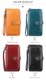 New Women Wallets Fashion Long PU Leather Top Quality Brand Card Holder Classic Female Purse Zipper Wallet For Women