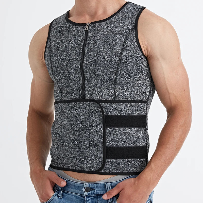 Men Body Shaper Waist Trainer Sauna Suit Sweat Vest Slimming Underwear Weight Loss Shirt Fat Burner Workout Tank Tops Shapewear