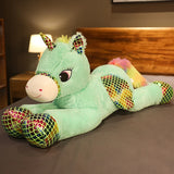 New Arrive High Quality 90-120CM Horse Plush Toys Stuffed Animal Doll Boys Girls  Birthday Gift Home Shop Decor Triver