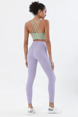 Women's Yoga Set with Sports Bra & High-Waist Leggings